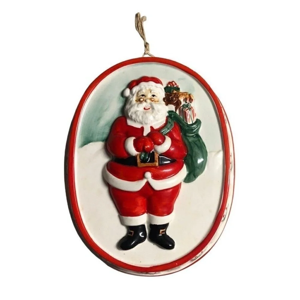 Vintage Santa‎ Christmas SIGMA TASTE SETTER Ceramic Mold Box Made in Japan